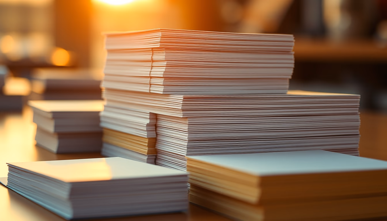 index cards stacked in editorial style