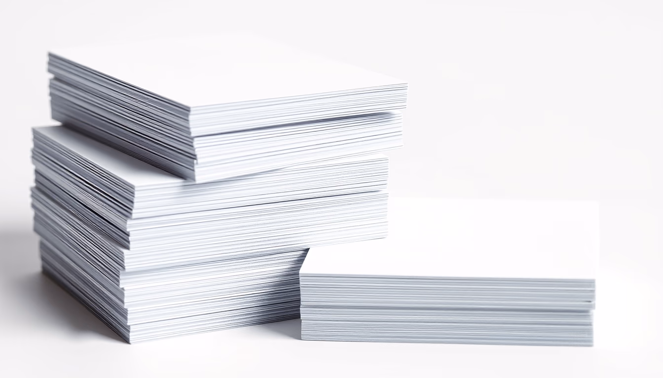 index cards stacked in editorial style