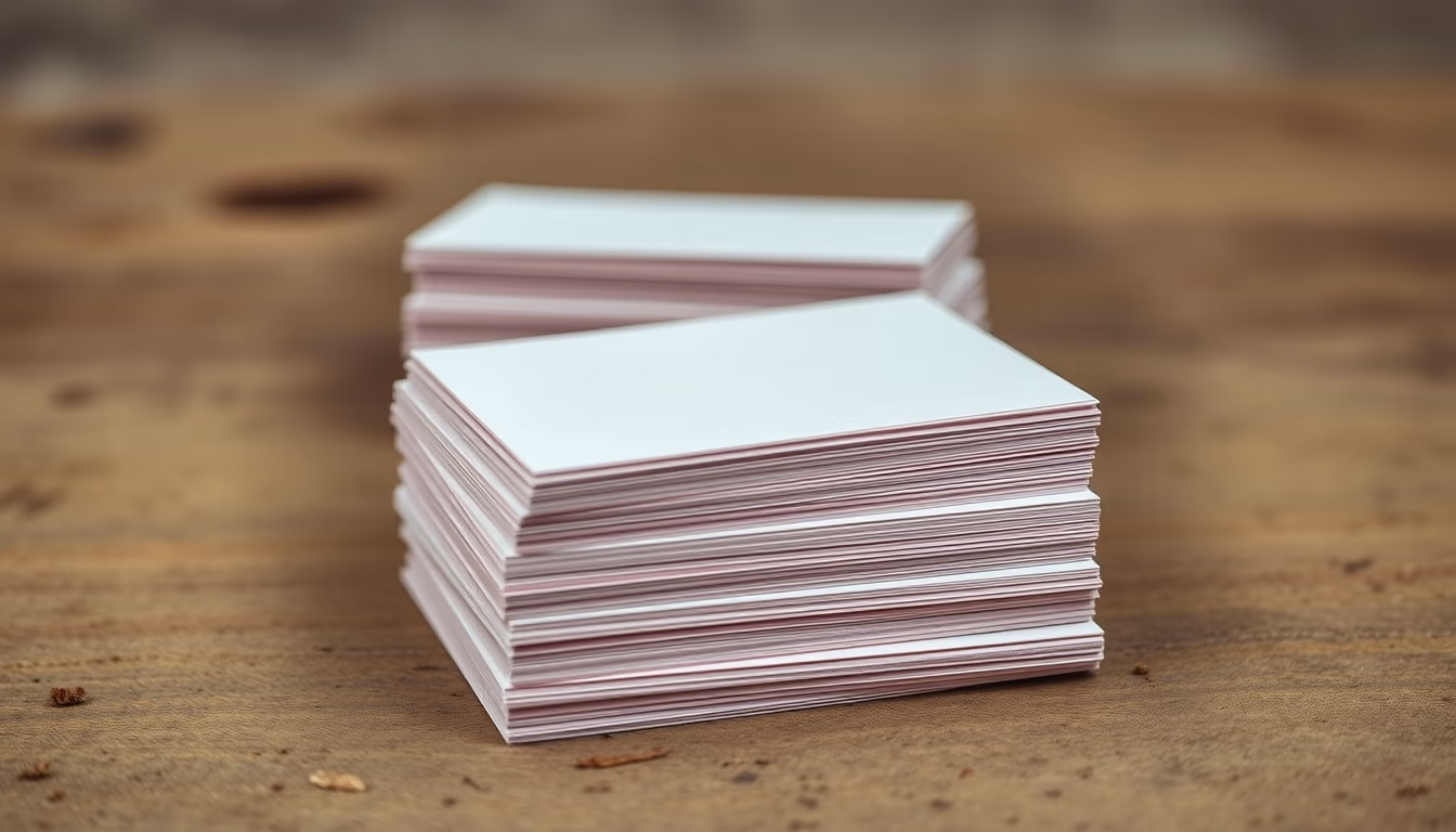 index cards stacked in editorial style