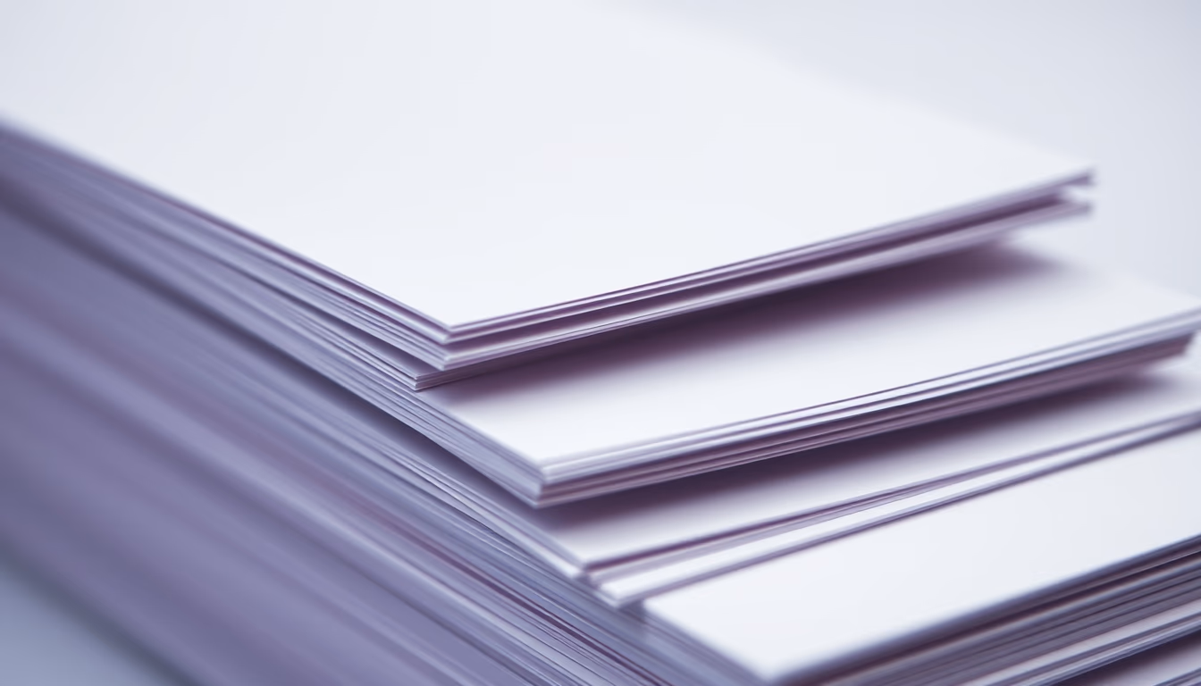 index cards stacked in editorial style