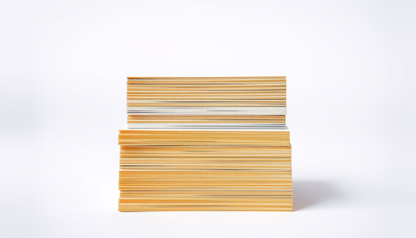 index cards stacked in editorial style