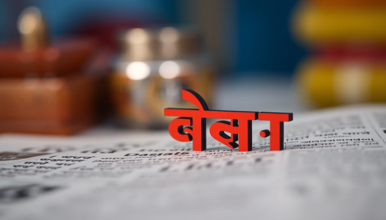 indian devanagari sanskrit in editorial style