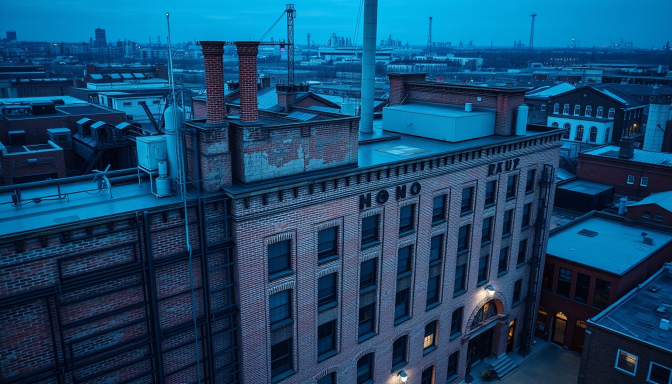 industrial loft brick wall in editorial style