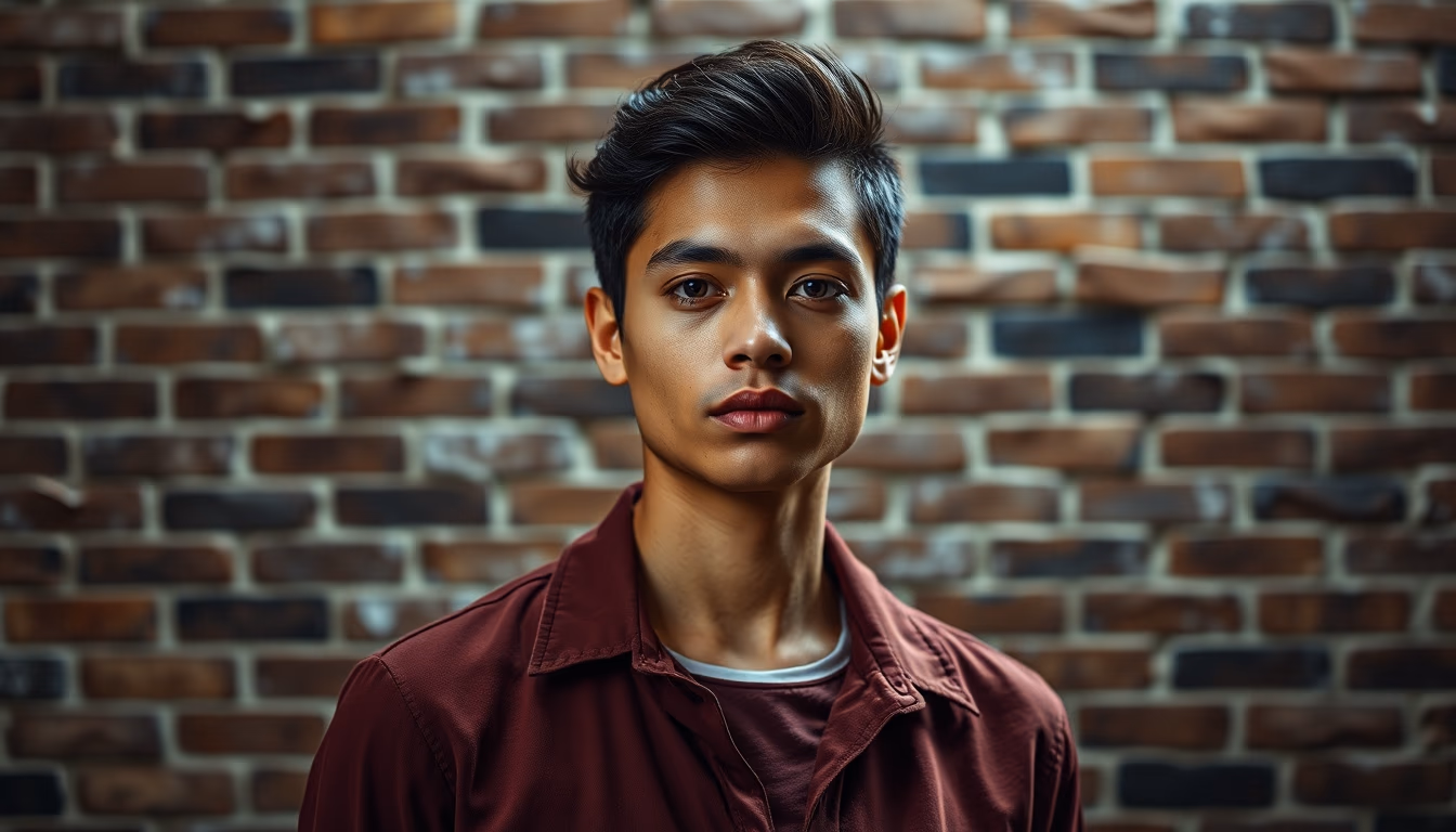 industrial loft brick wall in editorial style