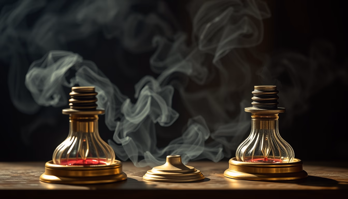 ink wells antique brass in editorial style