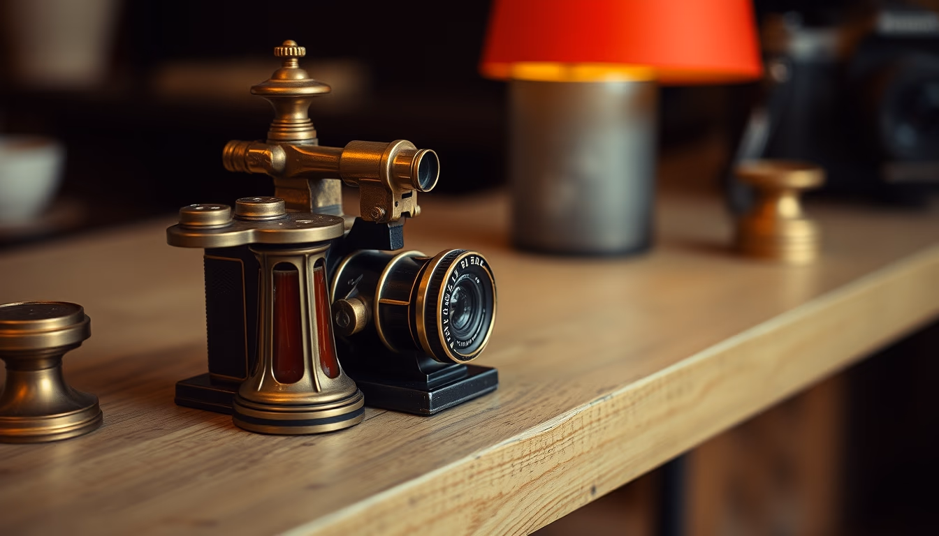 ink wells antique brass in editorial style