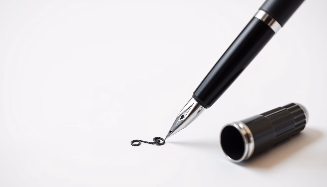 inking pen workshop in editorial style