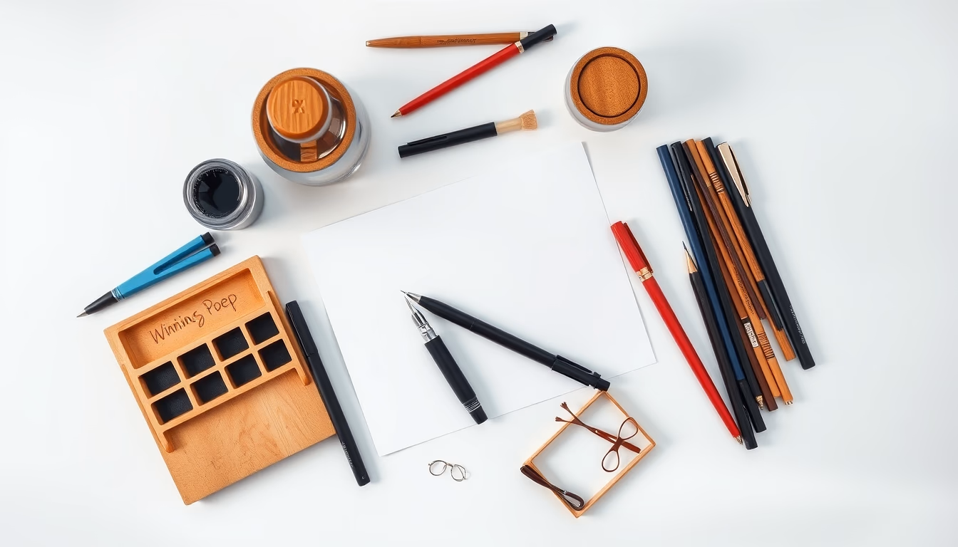 inking pen workshop in editorial style