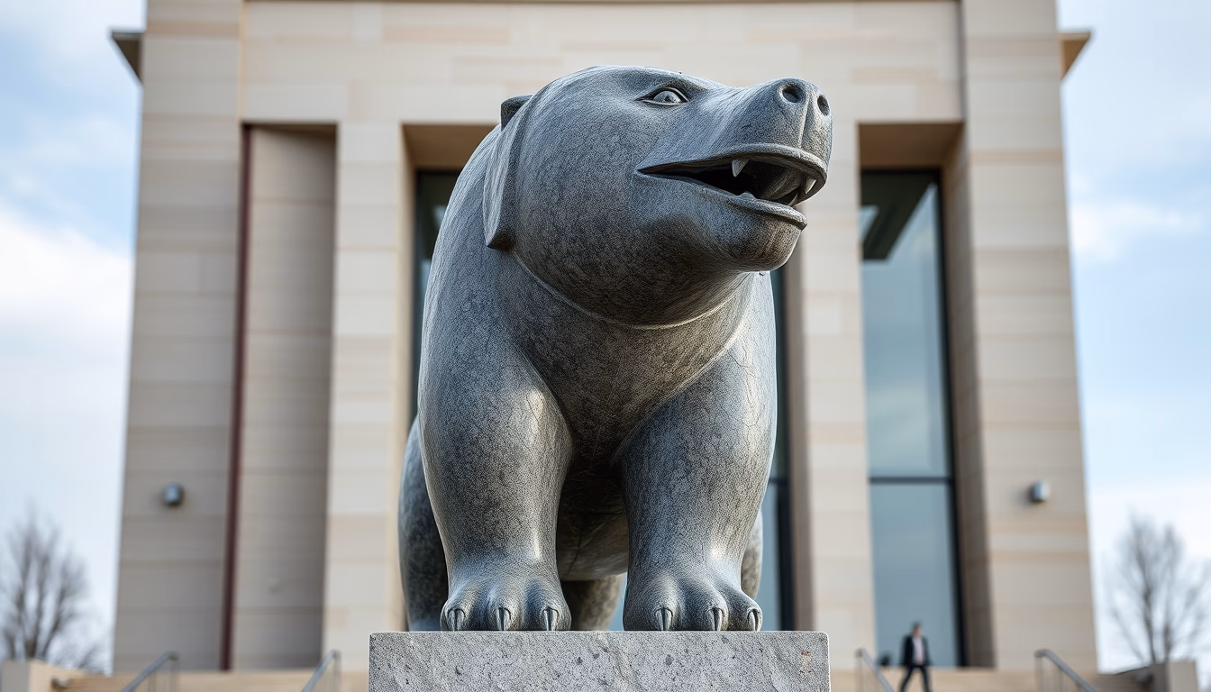 inuit sculpture stone in editorial style