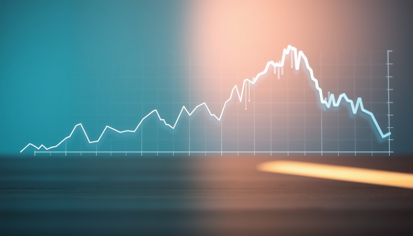 investment portfolio chart hologram in editorial style