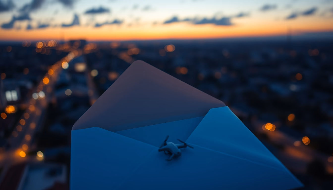 invitation envelope sealed in editorial style