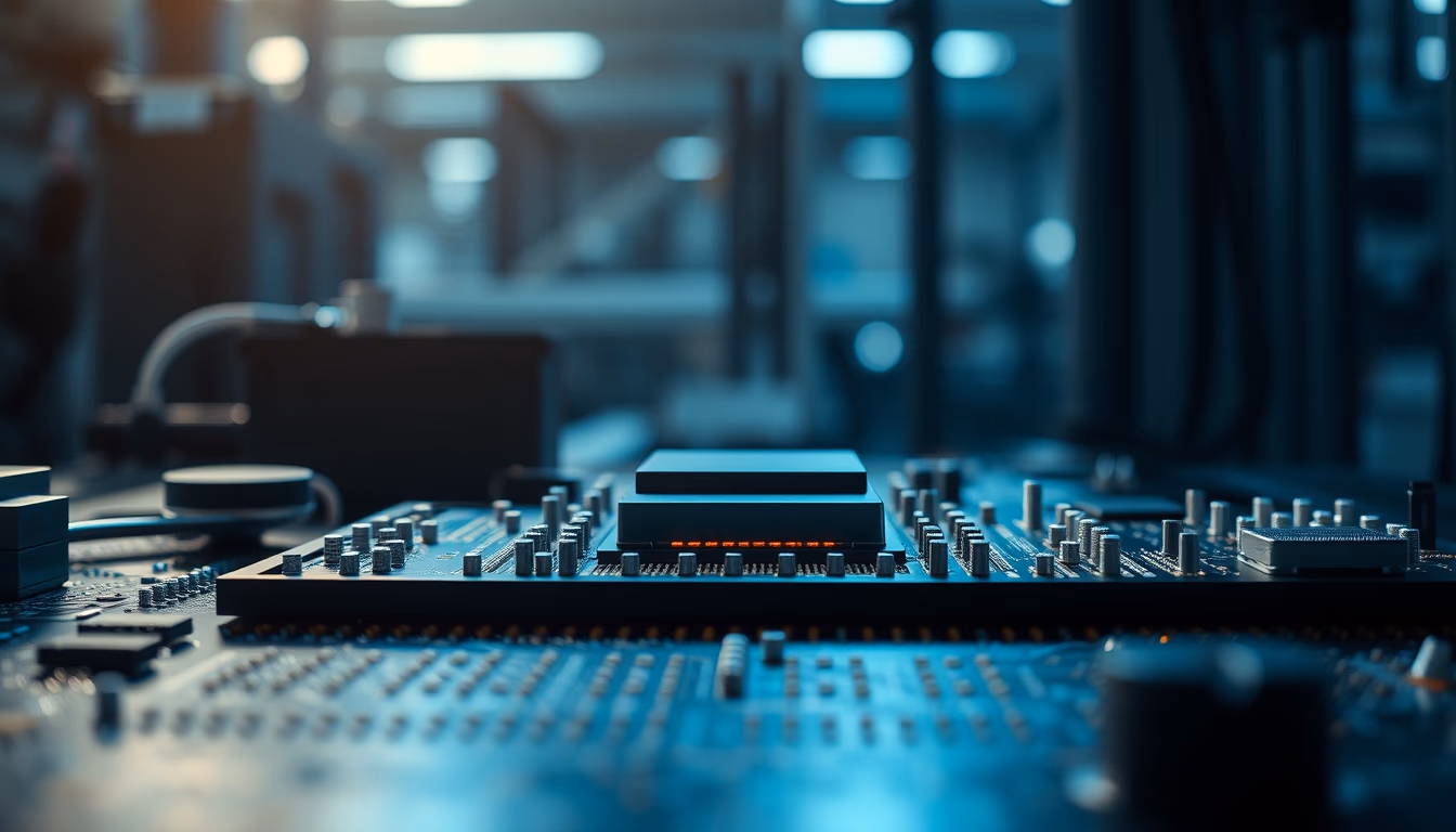 Iot sensor industrial em estilo editorial