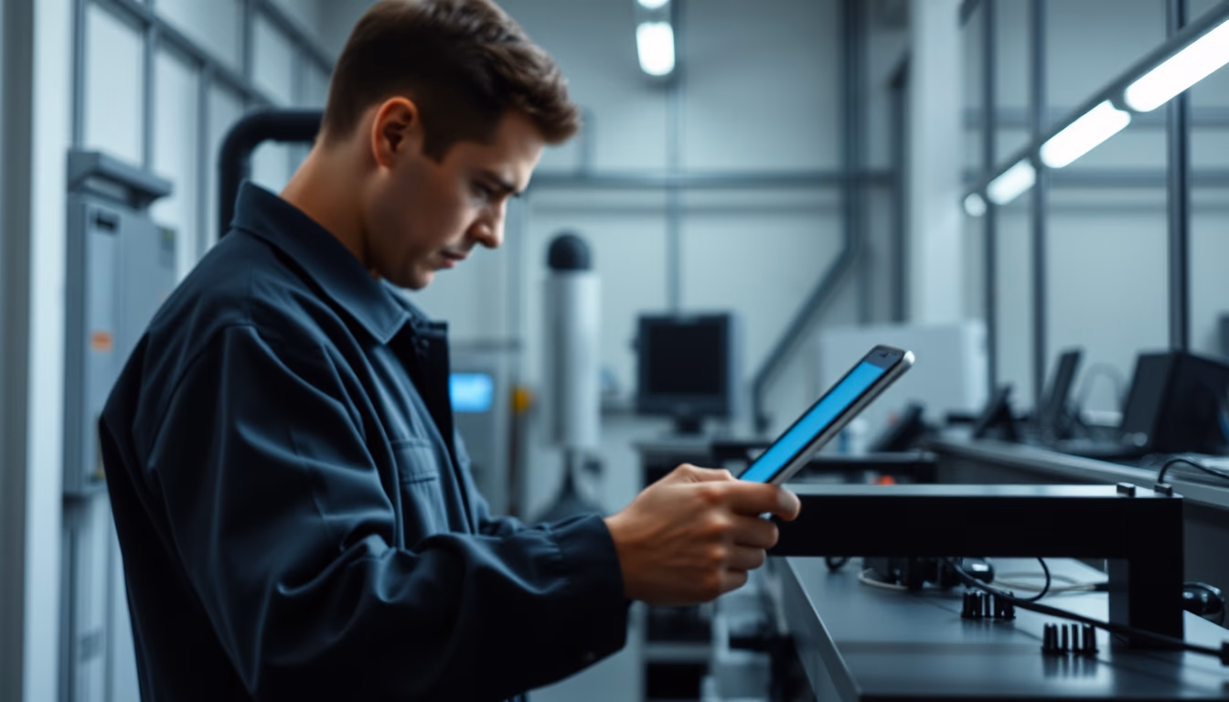 iot sensor industrial in editorial style