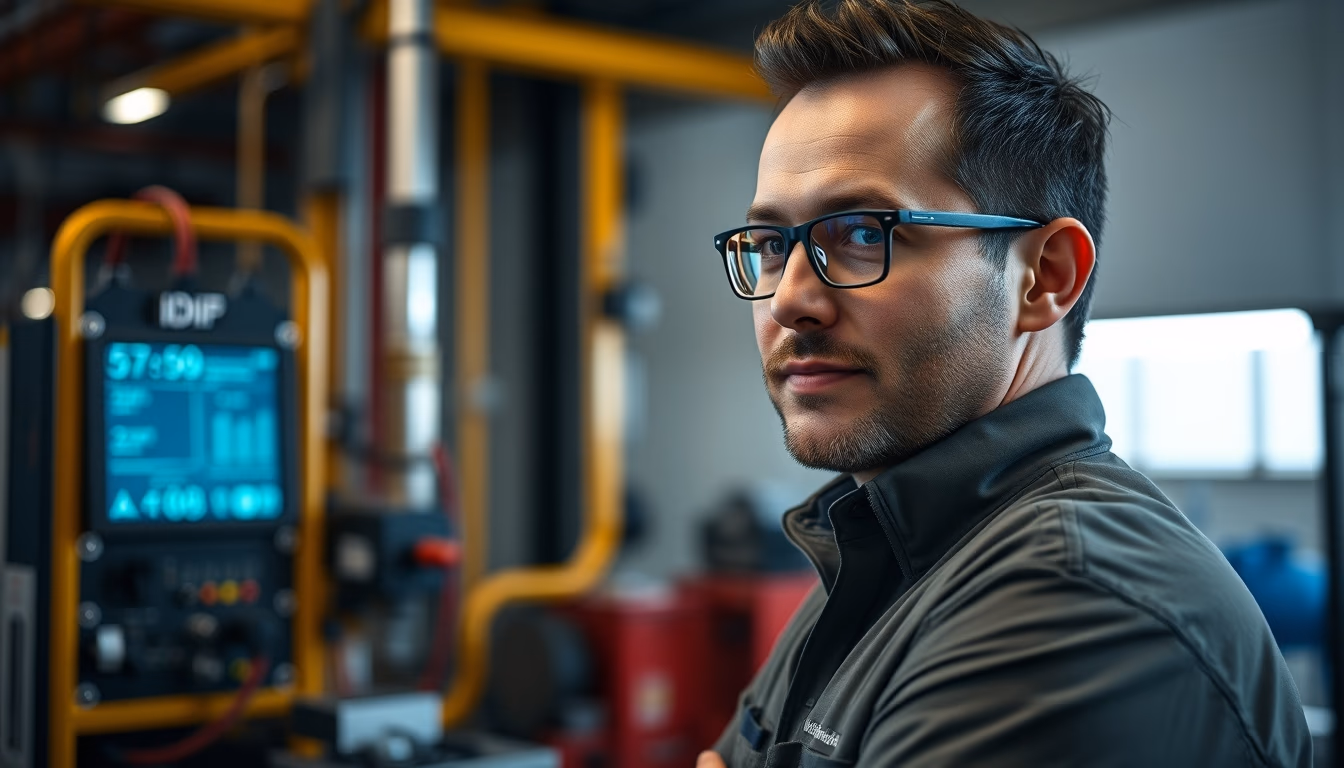 iot sensor industrial in editorial style