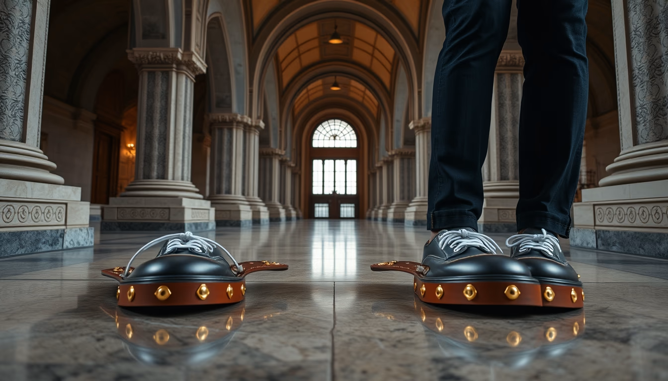 irish step shoes in editorial style