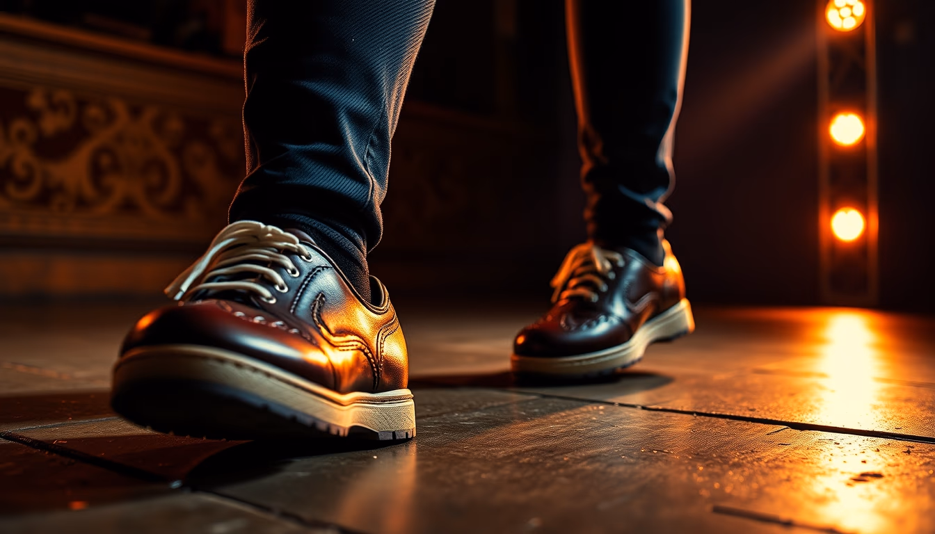 irish step shoes in editorial style