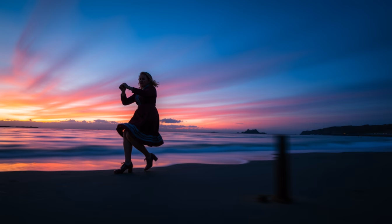 irish step shoes in editorial style