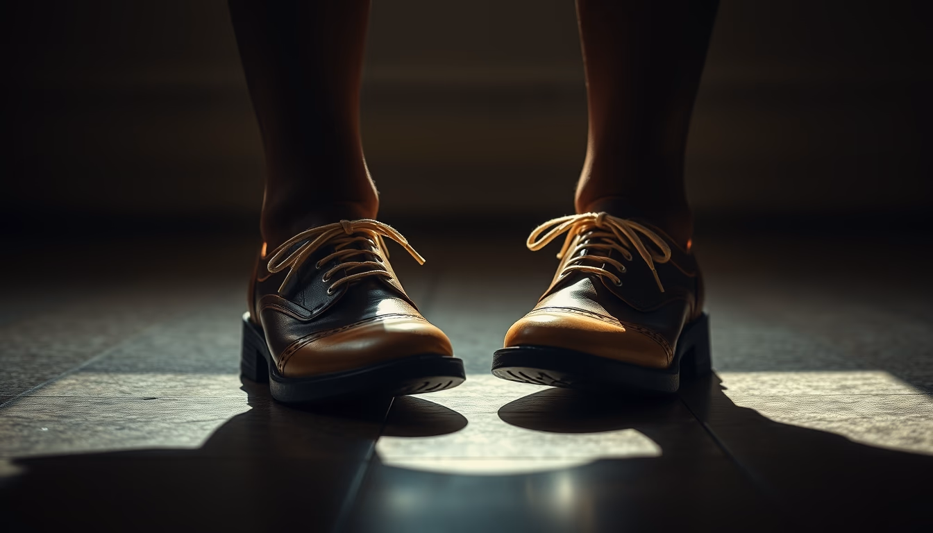 irish step shoes in editorial style