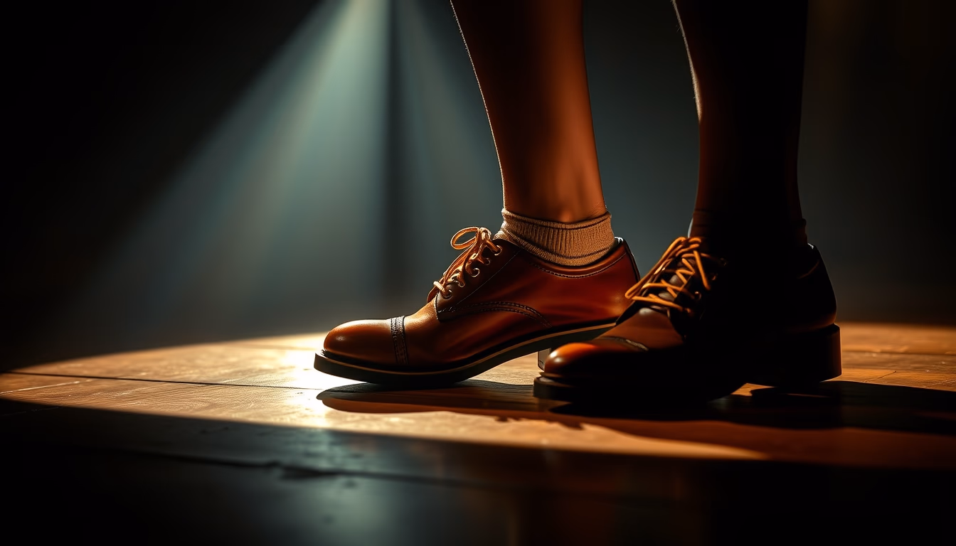 irish step shoes in editorial style