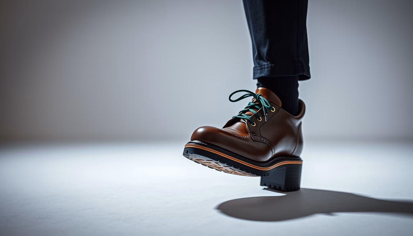 irish step shoes in editorial style