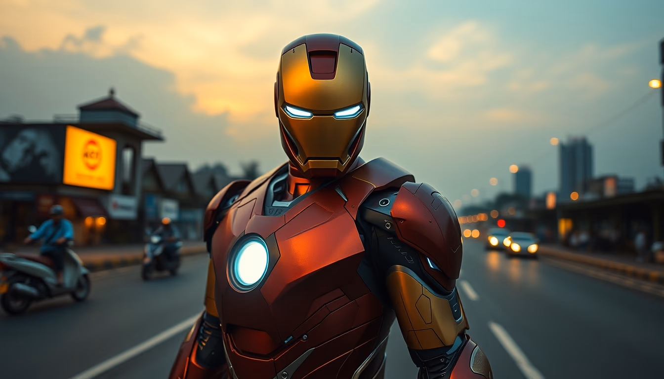 iron man mumbai in editorial style