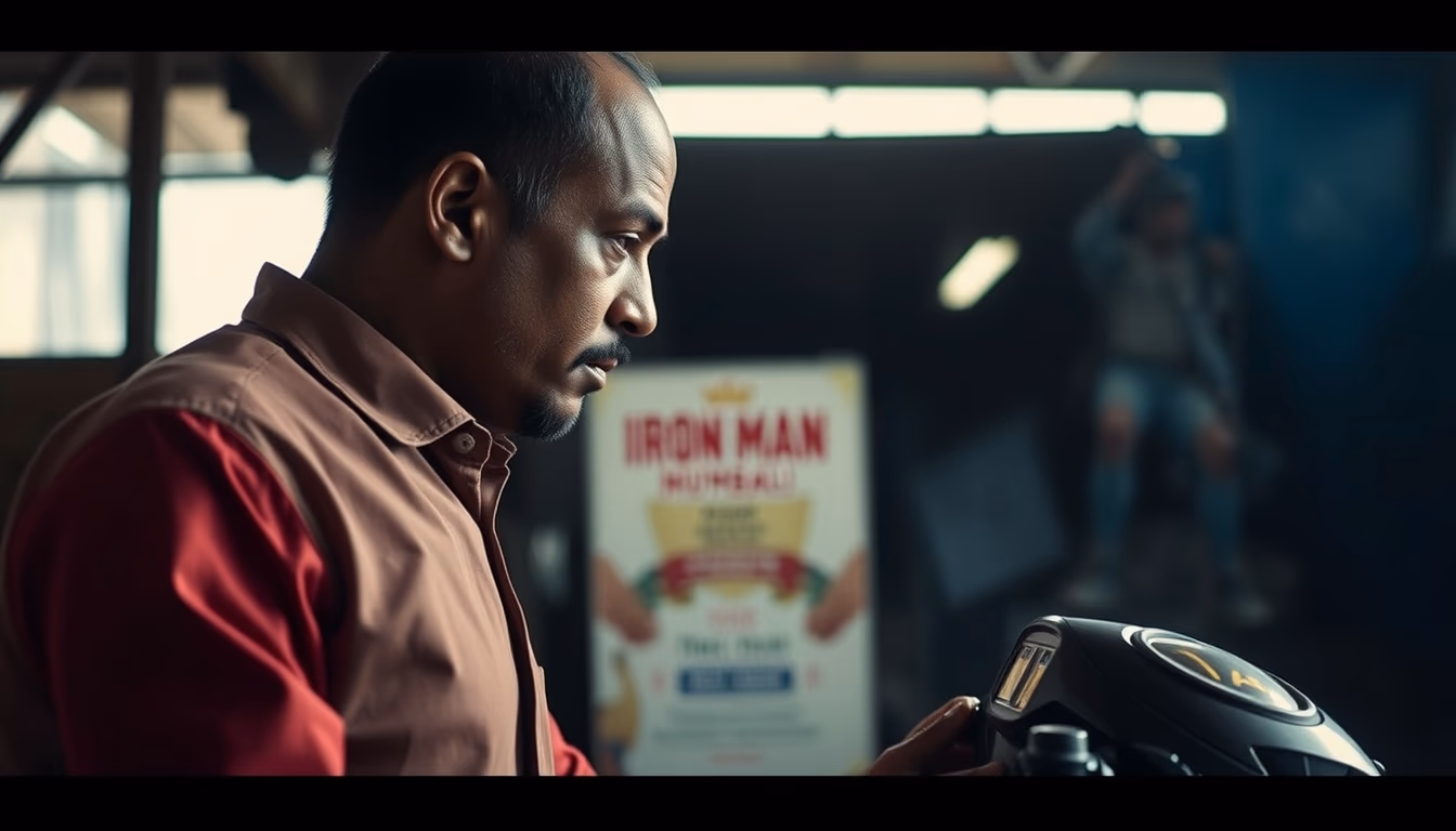 iron man mumbai in editorial style