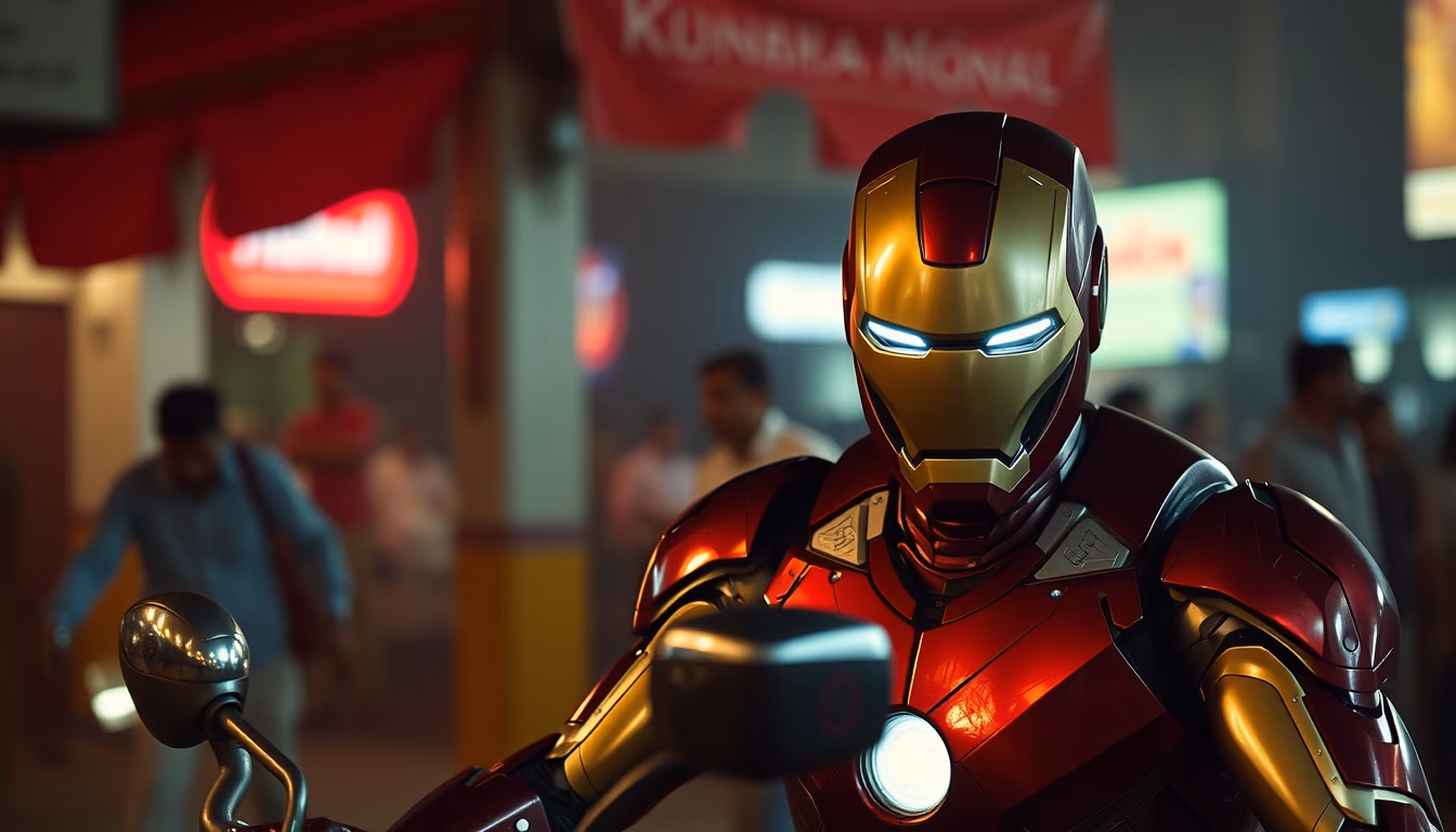 iron man mumbai in editorial style