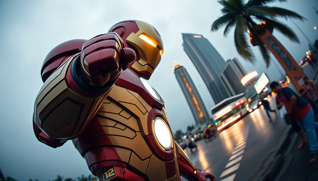 iron man mumbai in editorial style