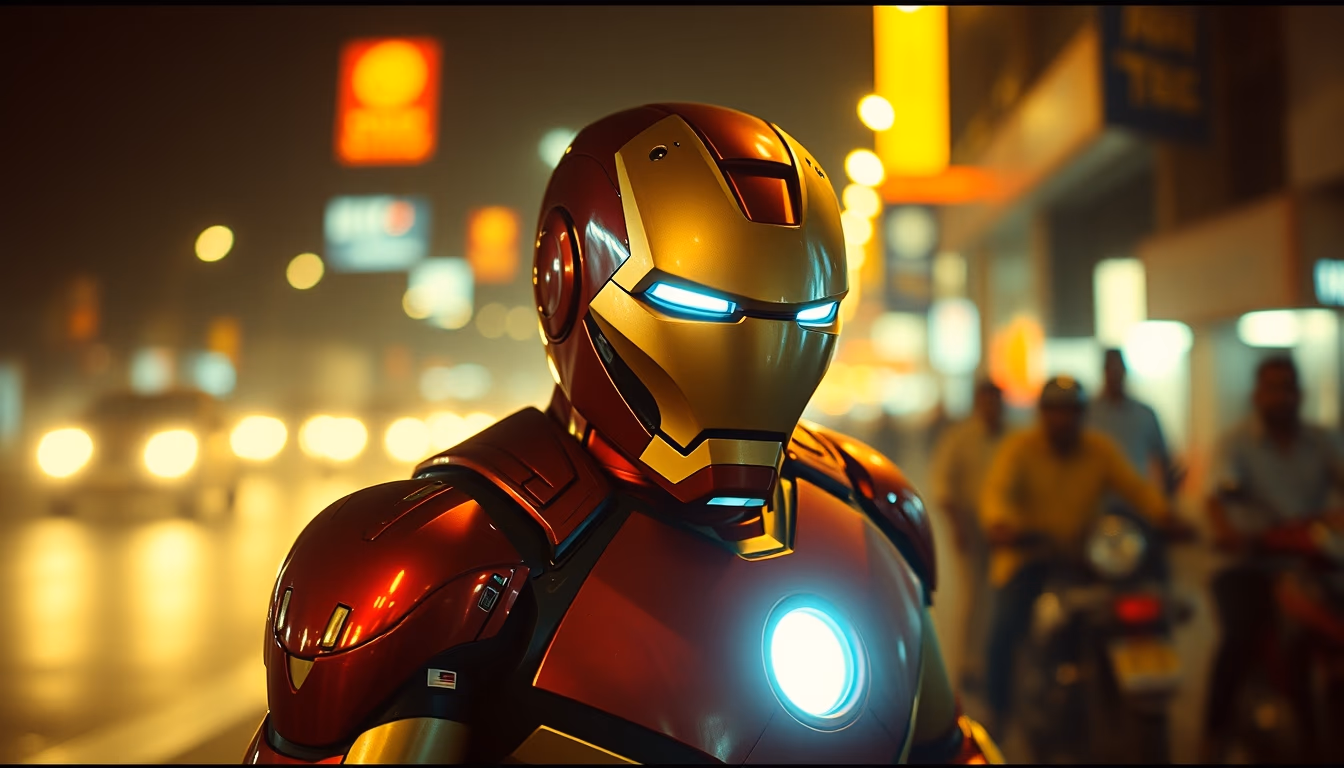 iron man mumbai in editorial style