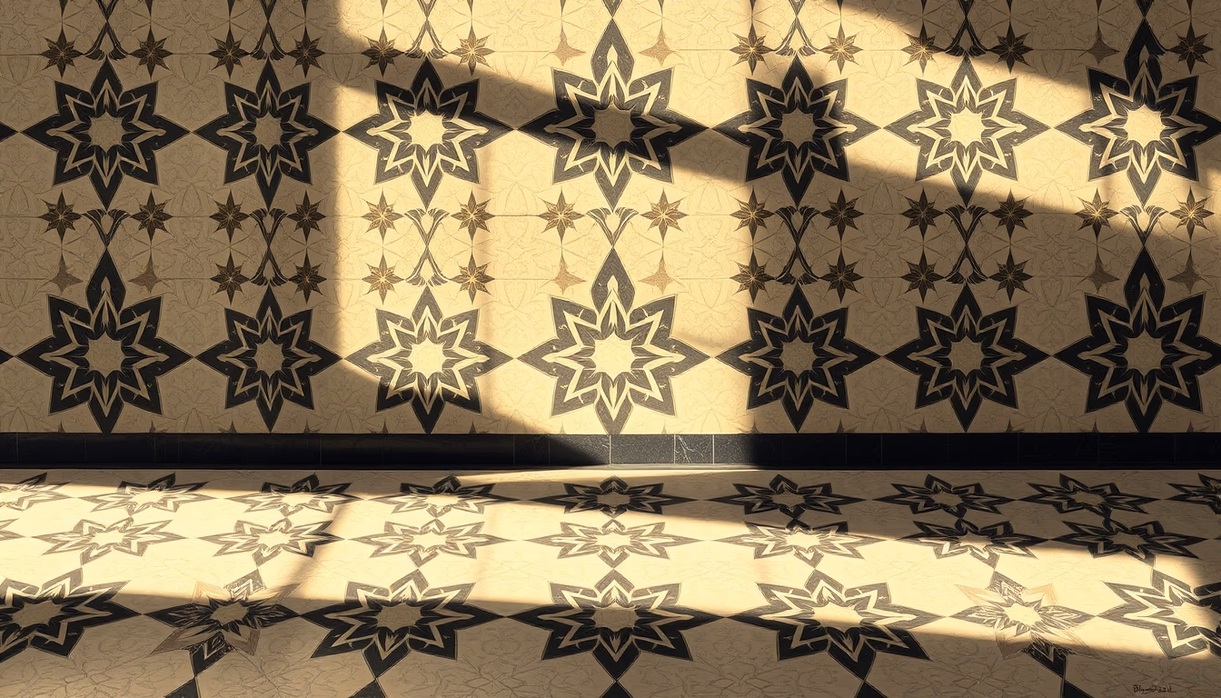 islamic geometric pattern in editorial style