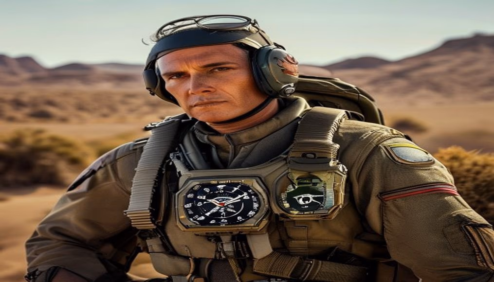 Iwc pilot top gun mojave em fotografia editorial de luxo