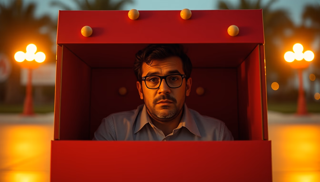 jack in the box in editorial style