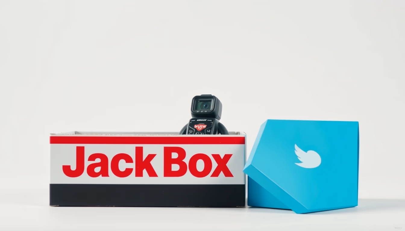 jack in the box in editorial style