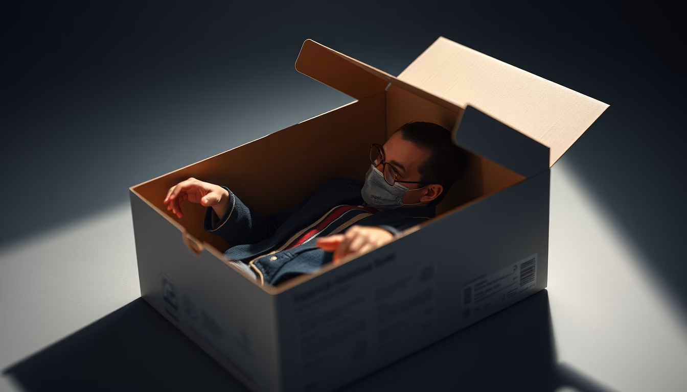 jack in the box in editorial style