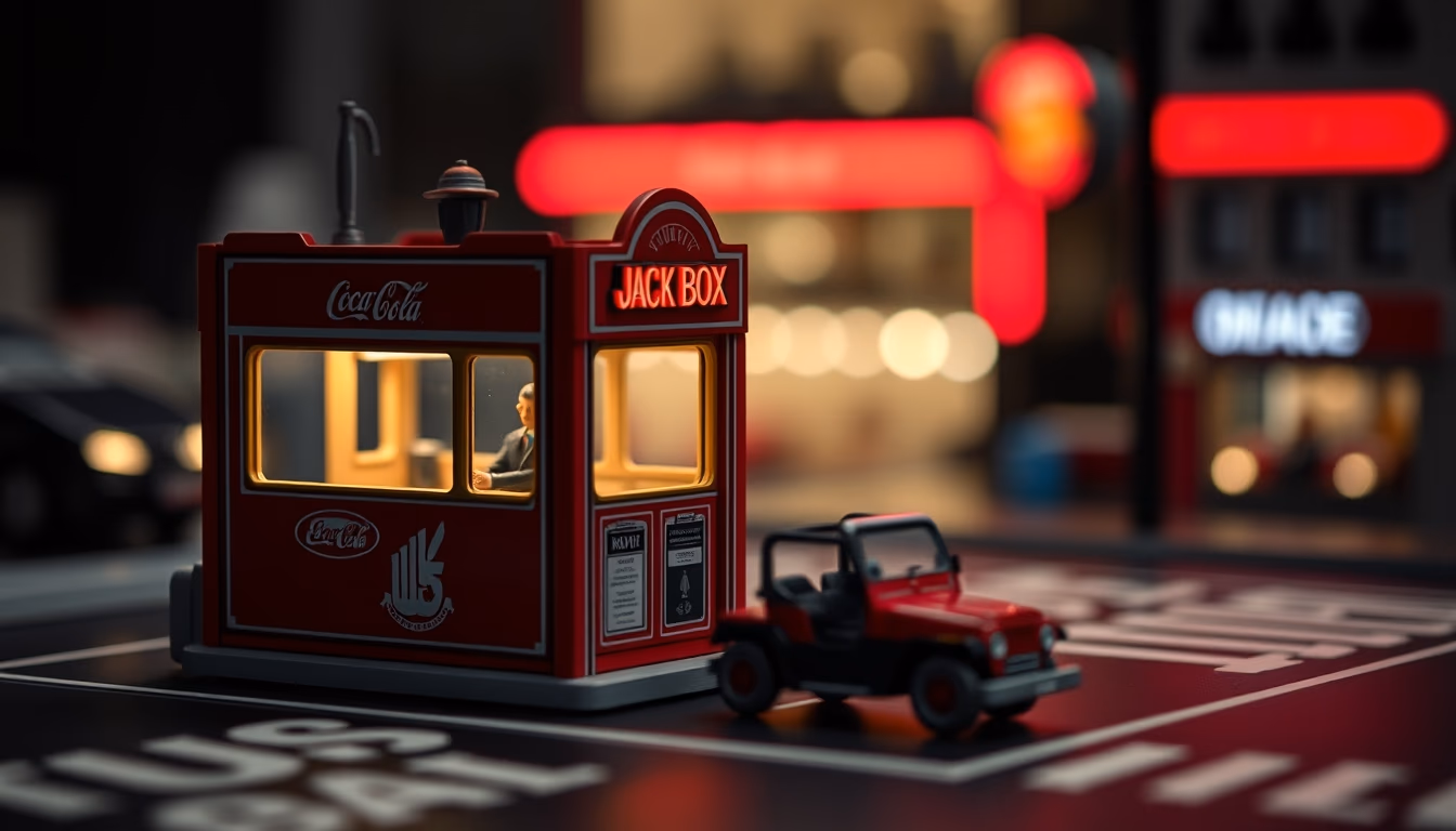jack in the box in editorial style