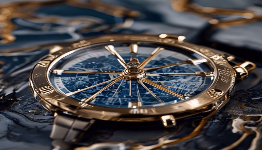 jaeger lecoultre polaris geographic in luxury editorial photography