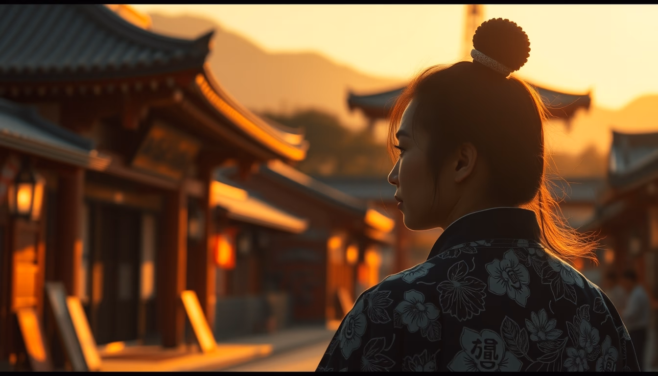 japanese kanji shodo in editorial style