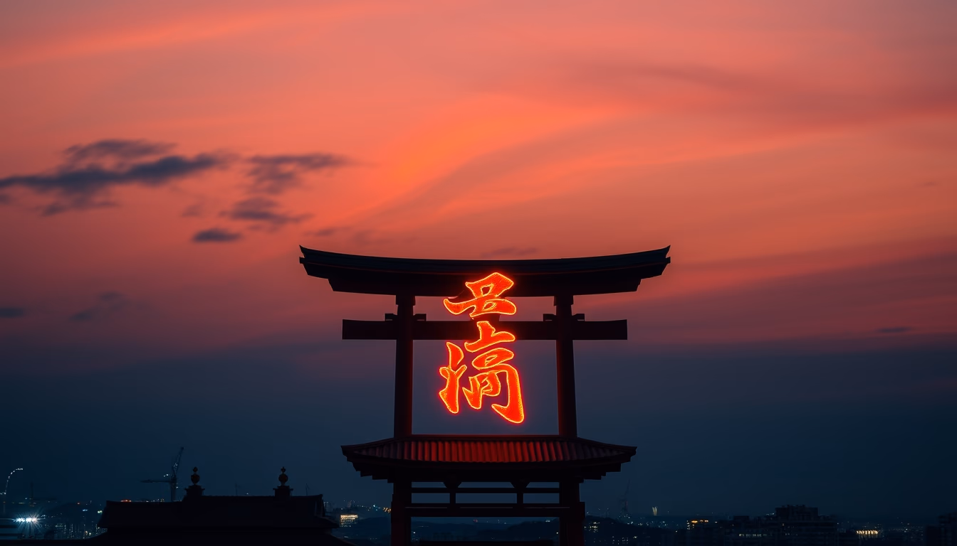 japanese kanji shodo in editorial style