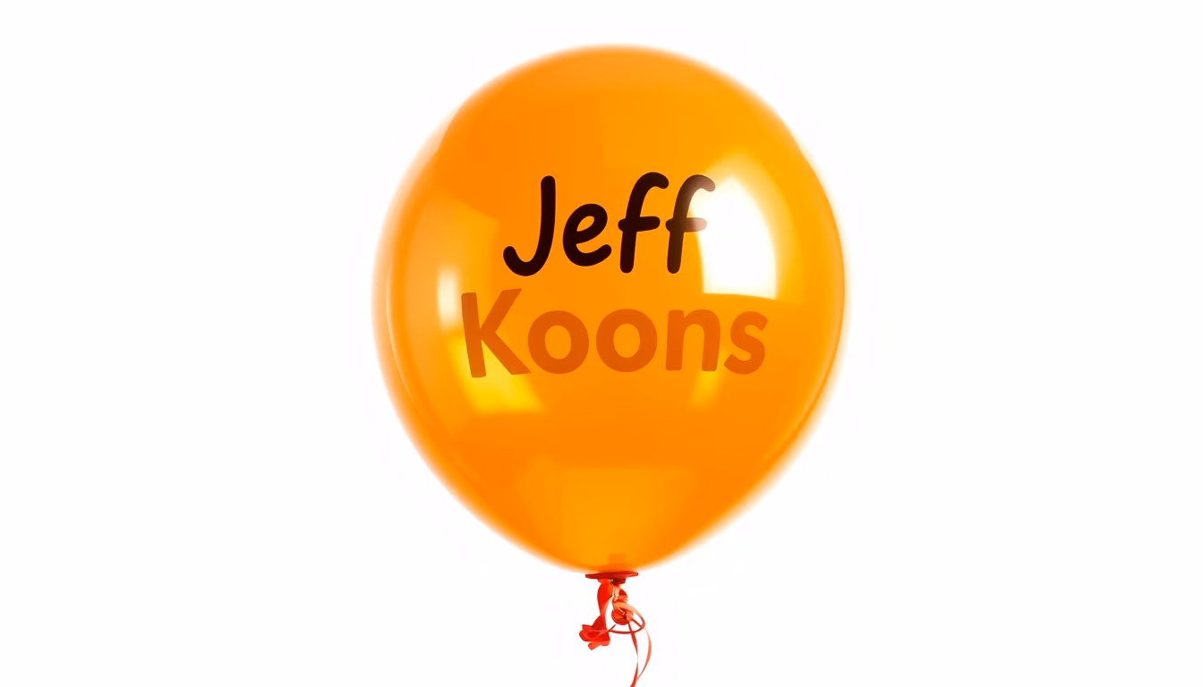 jeff koons balloon in editorial style