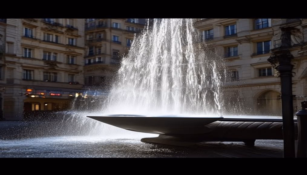 jet d'eau geneva in editorial style