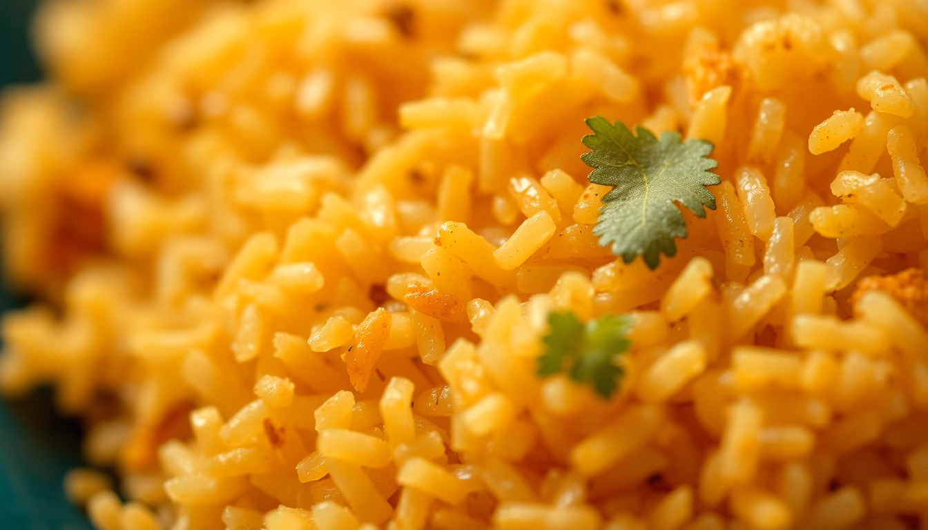 jollof rice west african in editorial style