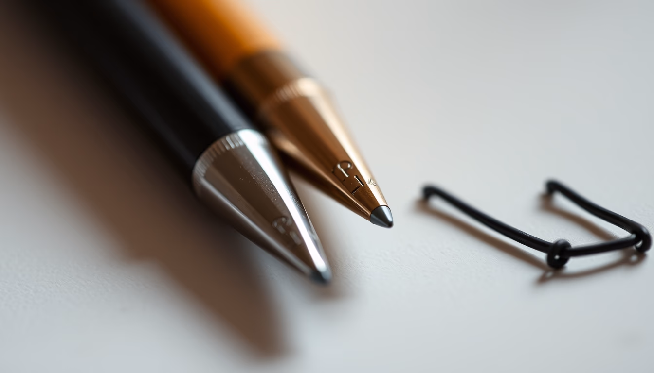 journal pen morning routine in editorial style