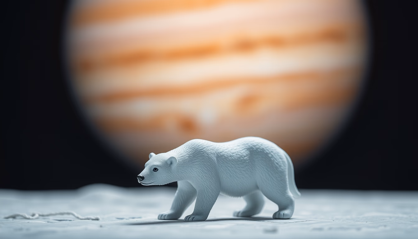 juno jupiter polar in editorial style