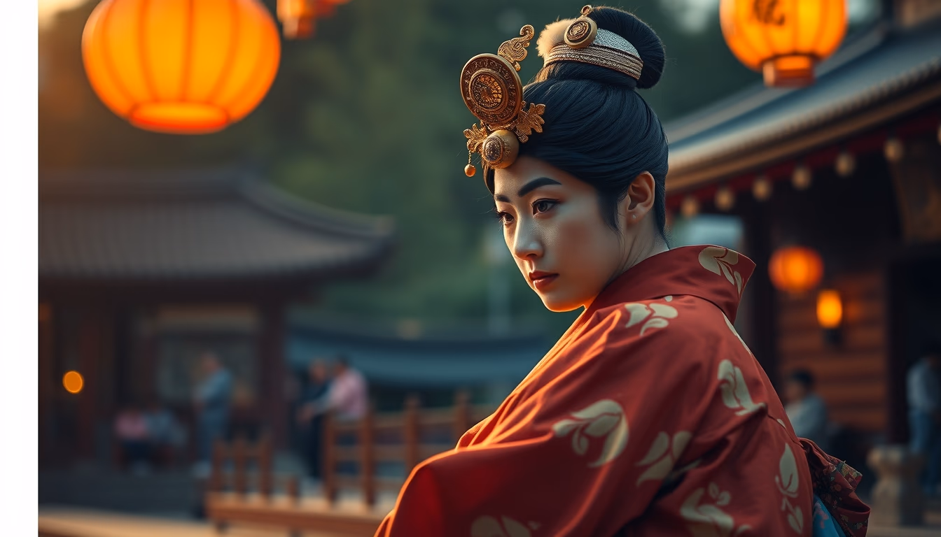 kabuki stage japanese in editorial style