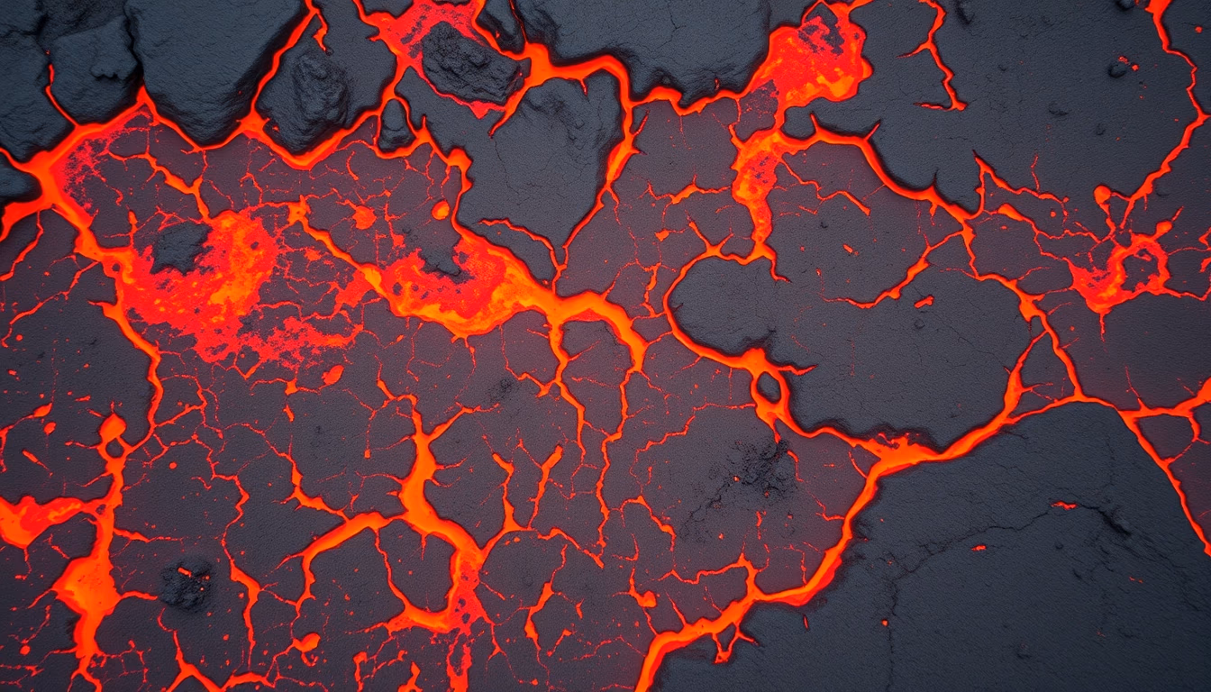 kilauea hawaii lava flow in editorial style