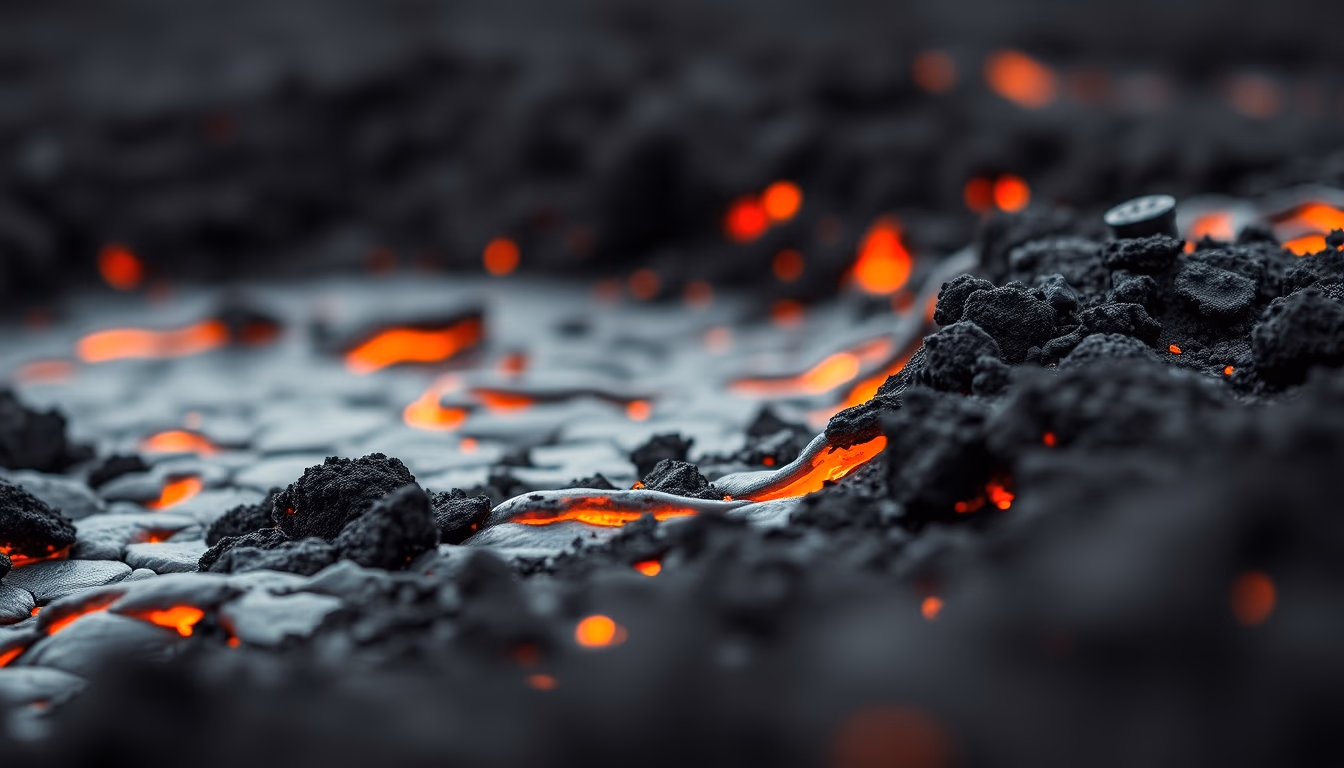 kilauea hawaii lava flow in editorial style