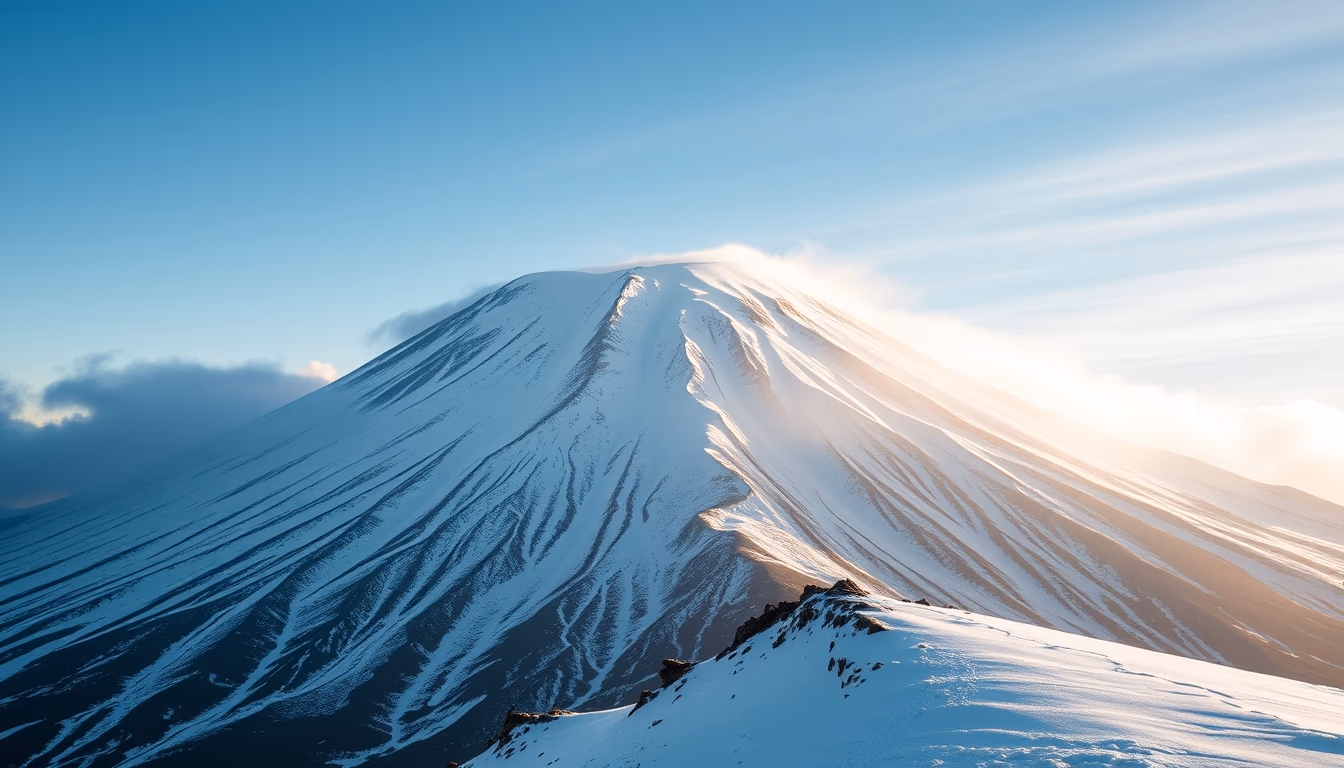 kilimanjaro tanzania snow in editorial style
