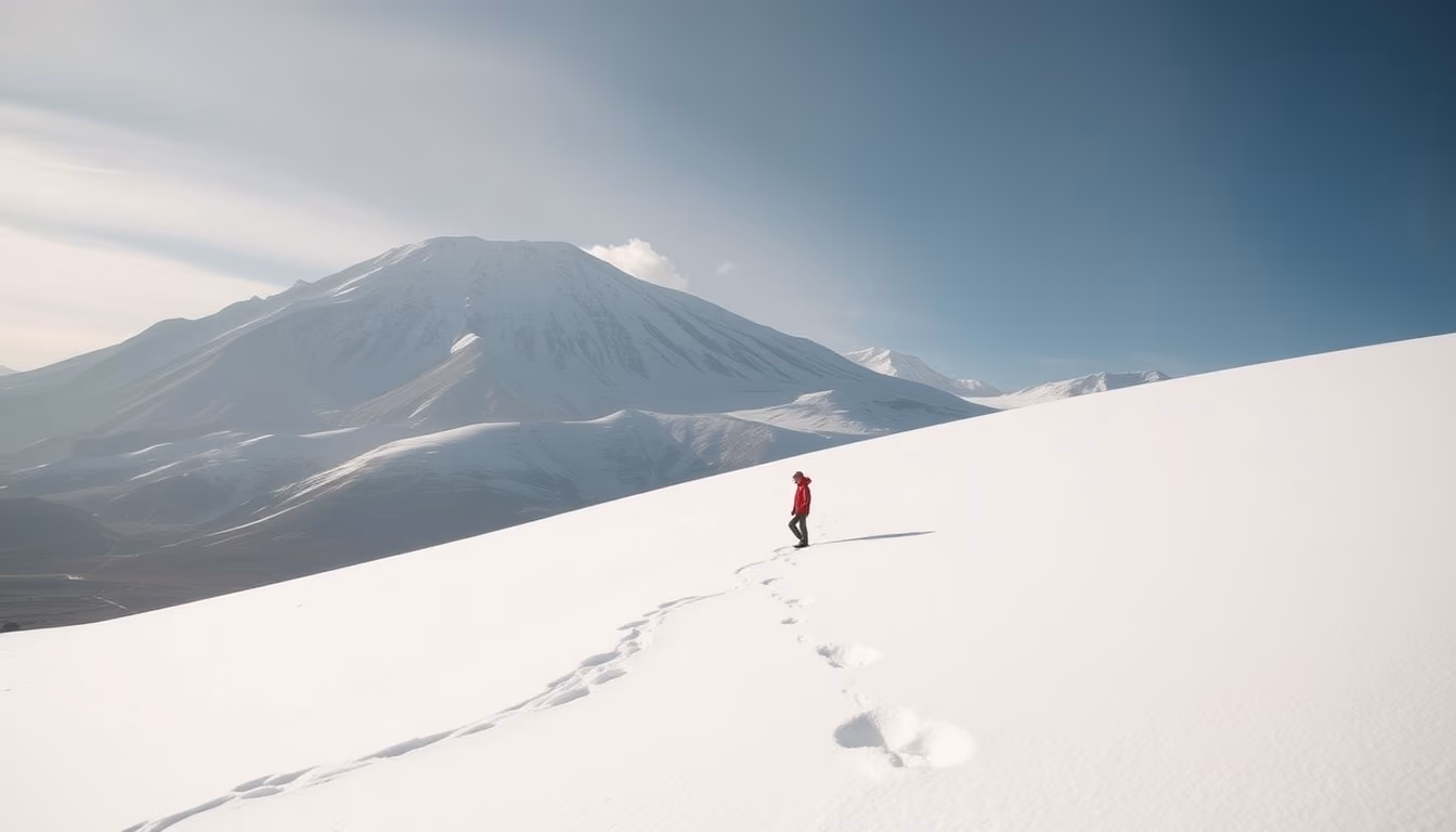 kilimanjaro tanzania snow in editorial style
