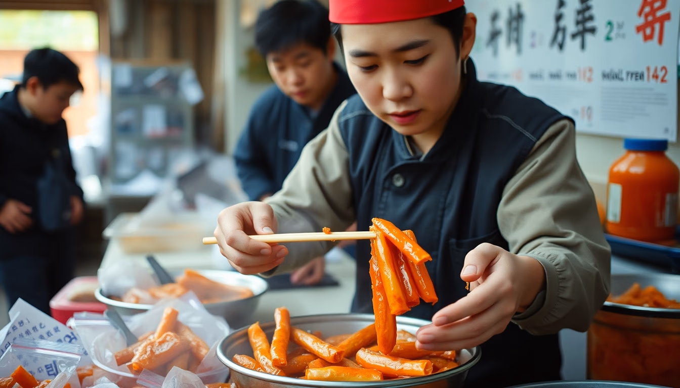 kimchi fermented korean in editorial style