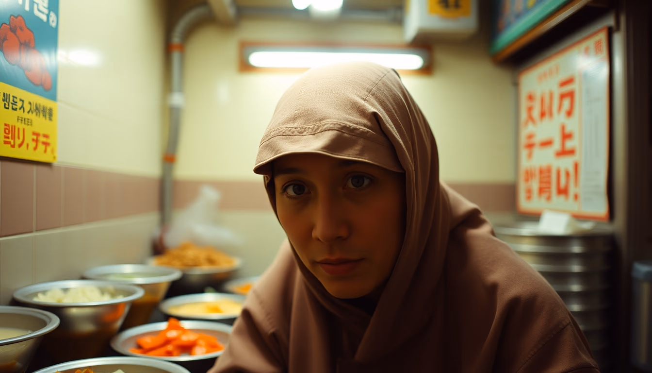 kimchi fermented korean in editorial style